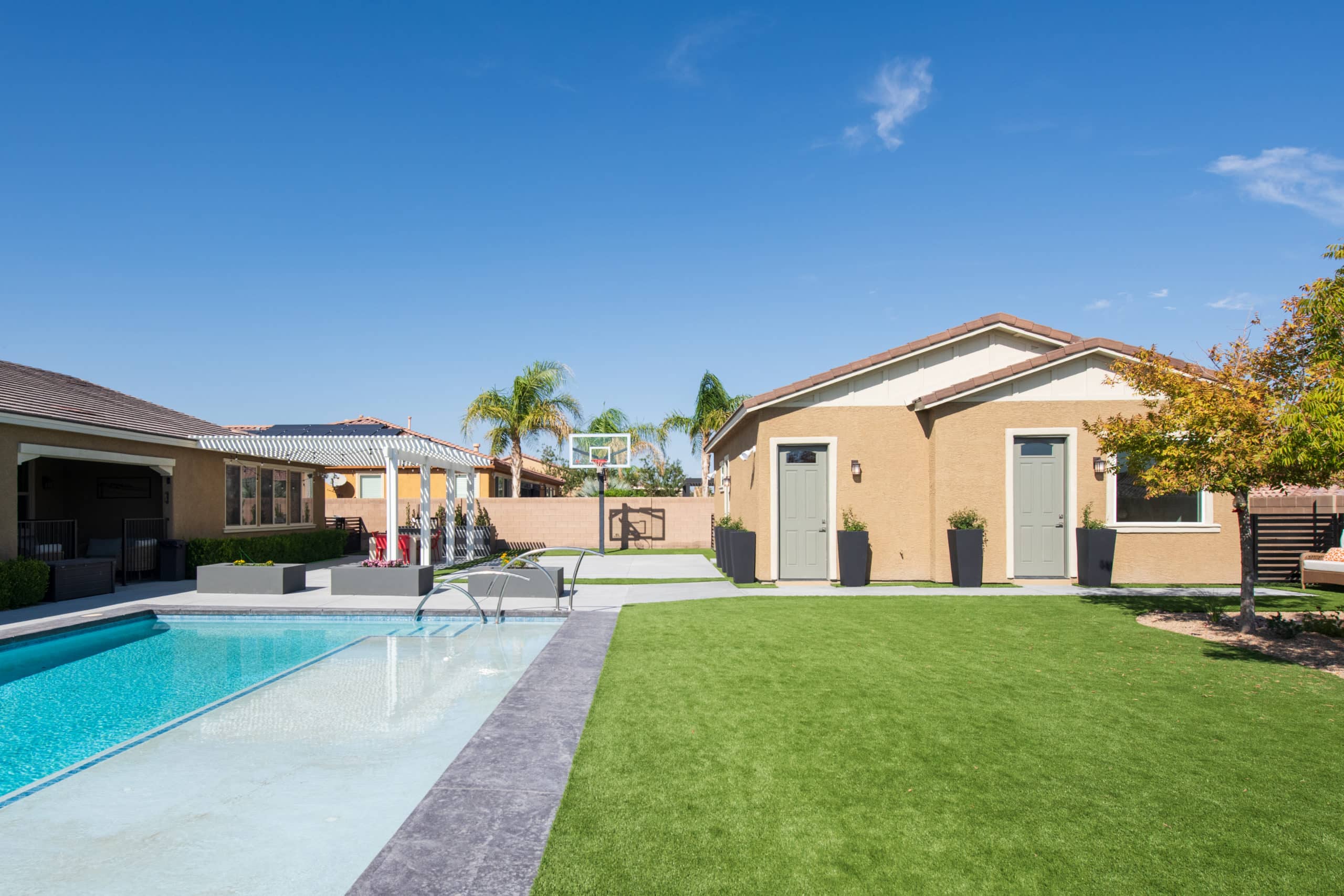 Custom casita built by Kingdom & Co. on a Las Vegas property after Nevada AB 396 expanded ADU options statewide.
