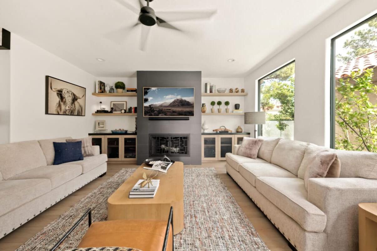 A luxury living room.