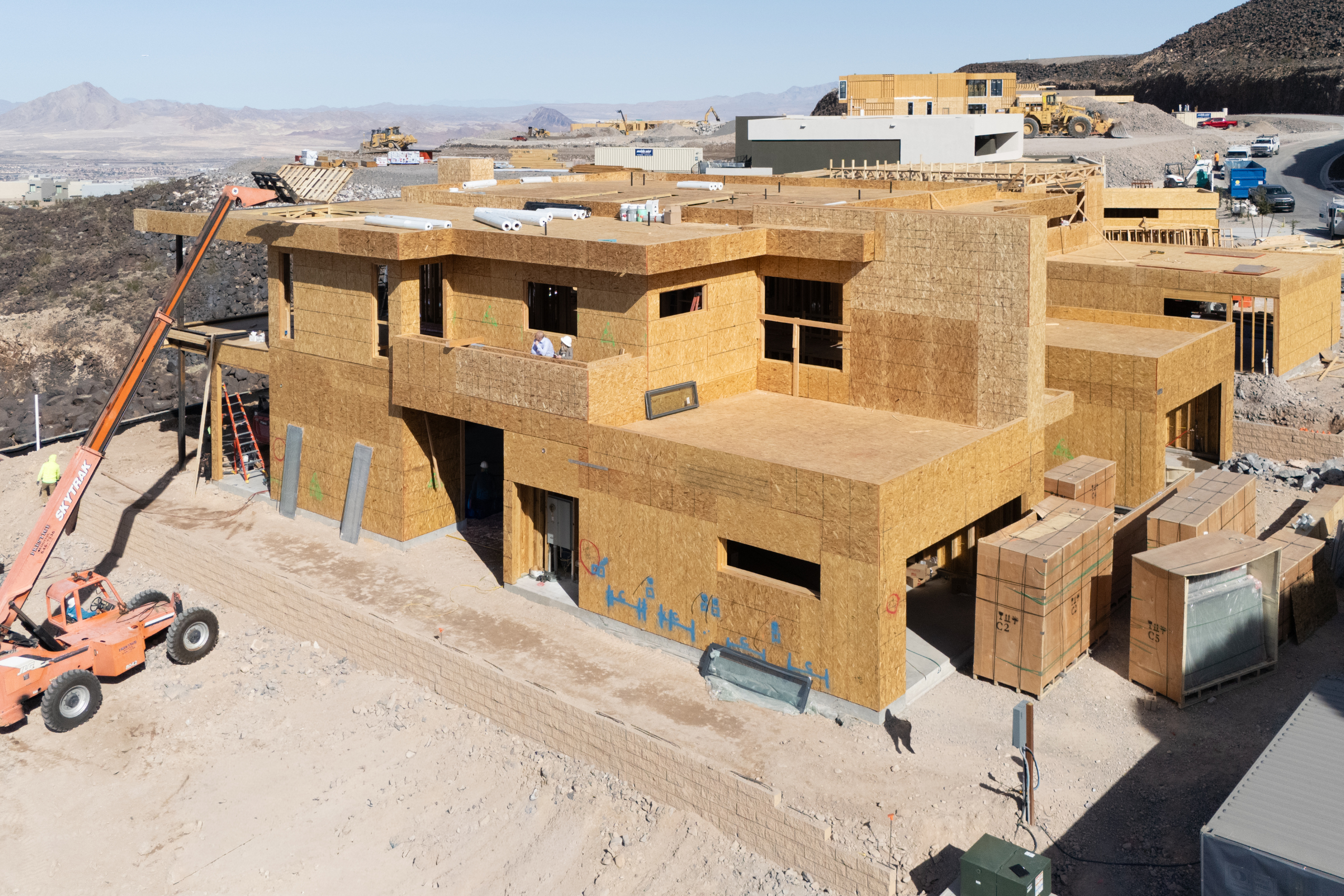 Juniper Ridge Estate construction progress, MacDonald Highlands custom home by Kingdom & Co.