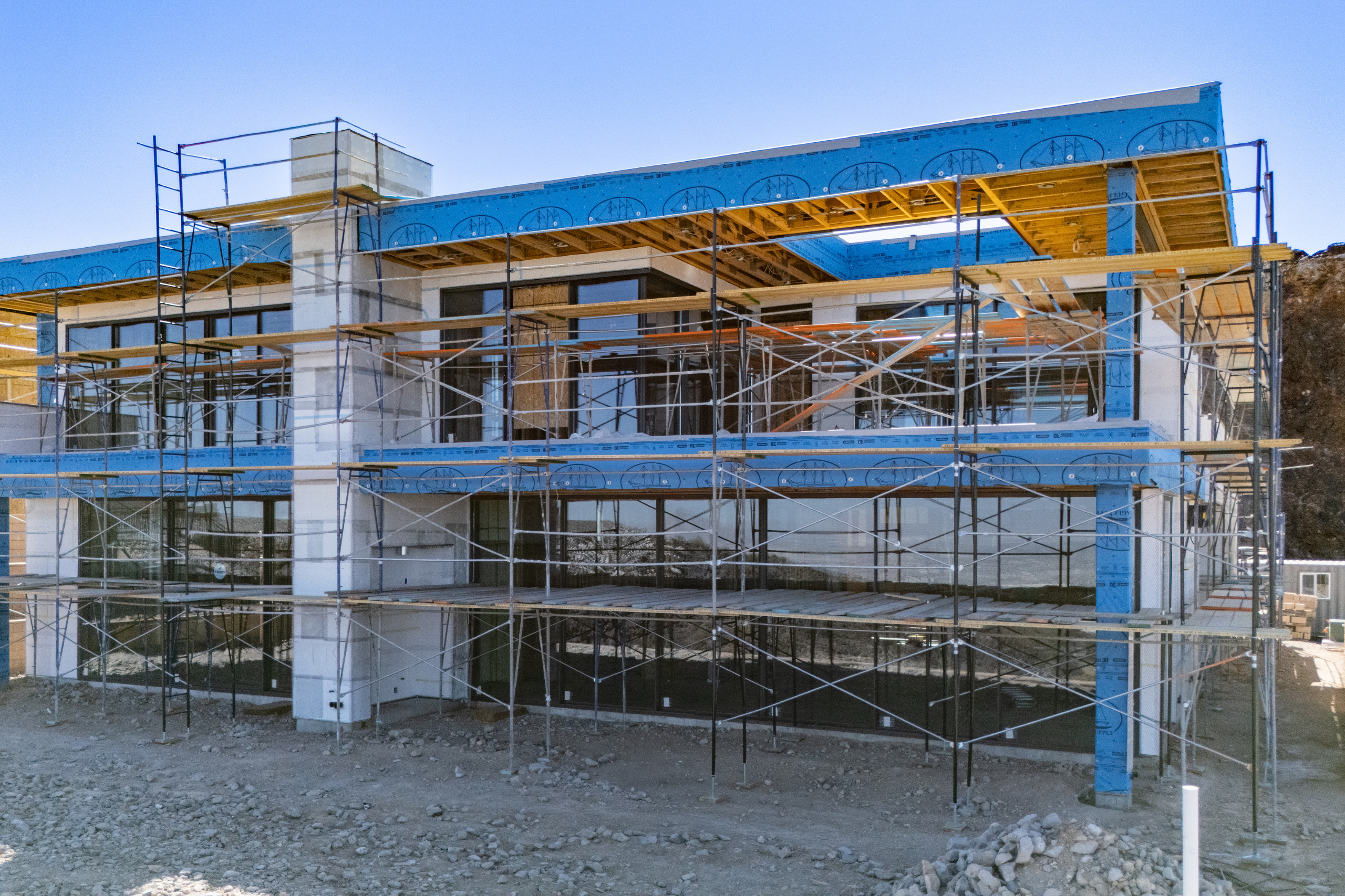 Juniper Ridge Estate construction progress, MacDonald Highlands custom home by Kingdom & Co.