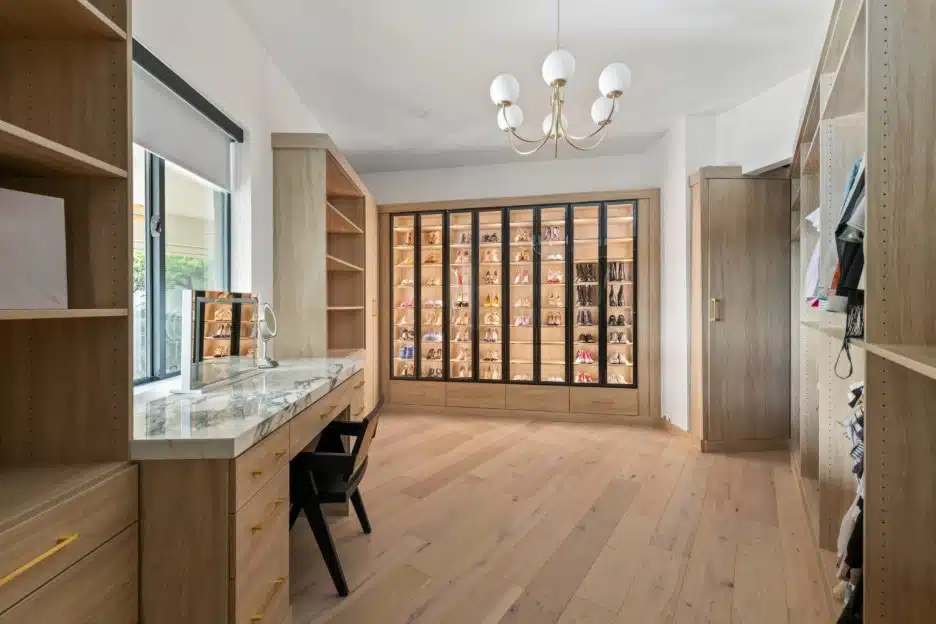 Carmella custom home interior with modern architectural finishes